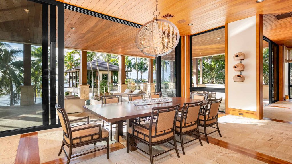 The Florida Mansion is an ocean to intracoastal compound is situated on 1.9 acres boasting 160 feet of direct oceanfrontage now available for sale. This home located at 1780 S Ocean Blvd, Lantana, Florida; offering 5 bedrooms and 10 bathrooms with over 11,000 square feet of living spaces.