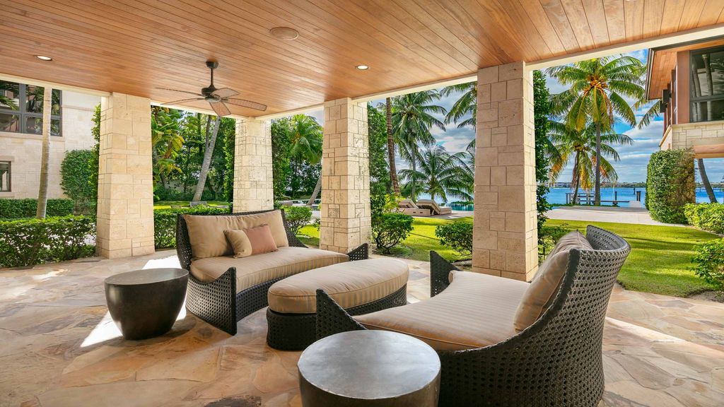 The Florida Mansion is an ocean to intracoastal compound is situated on 1.9 acres boasting 160 feet of direct oceanfrontage now available for sale. This home located at 1780 S Ocean Blvd, Lantana, Florida; offering 5 bedrooms and 10 bathrooms with over 11,000 square feet of living spaces.
