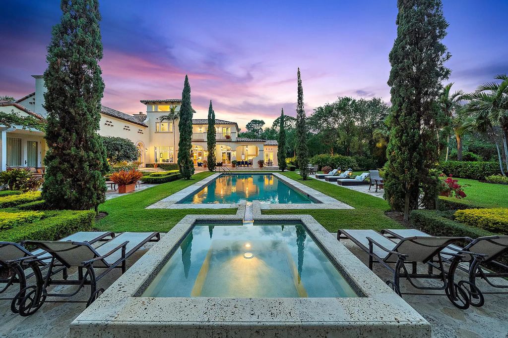 The Florida Home is a luxurious home offers a touch of Palm Beach in the heart of Jupiter now available for sale featuring privacy and security. This home located at 166 Bears Club Dr, Jupiter, Florida; offering 5 bedrooms and 8 bathrooms with over 7,800 square feet of living spaces.