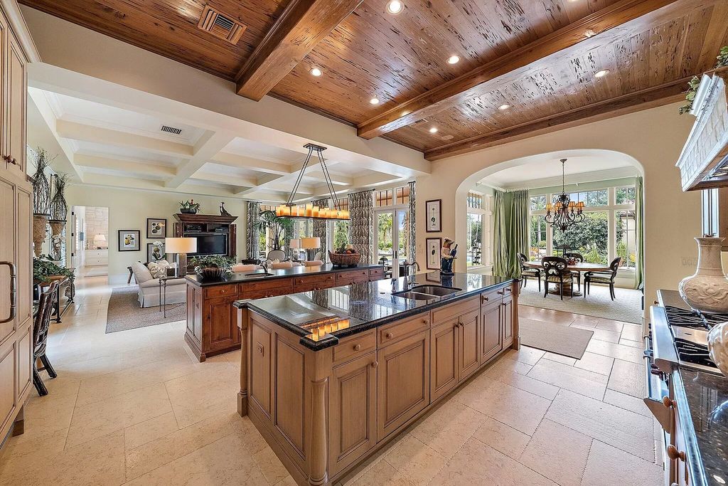 The Florida Home is a luxurious home offers a touch of Palm Beach in the heart of Jupiter now available for sale featuring privacy and security. This home located at 166 Bears Club Dr, Jupiter, Florida; offering 5 bedrooms and 8 bathrooms with over 7,800 square feet of living spaces.