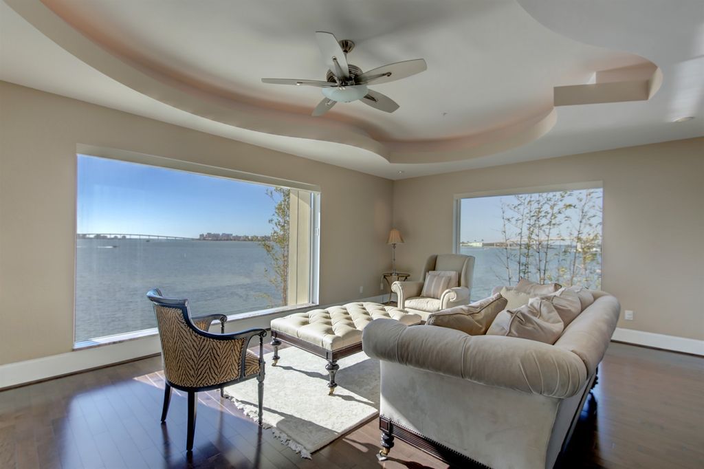 Timeless three level residence with unobstructed Clearwater Harbor views