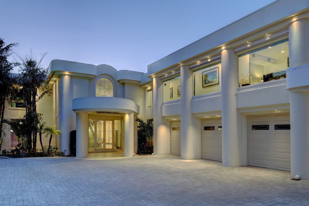 Timeless three level residence with unobstructed Clearwater Harbor views