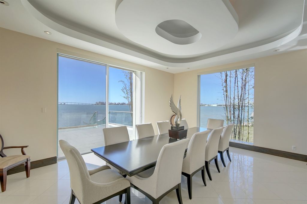 Timeless three level residence with unobstructed Clearwater Harbor views