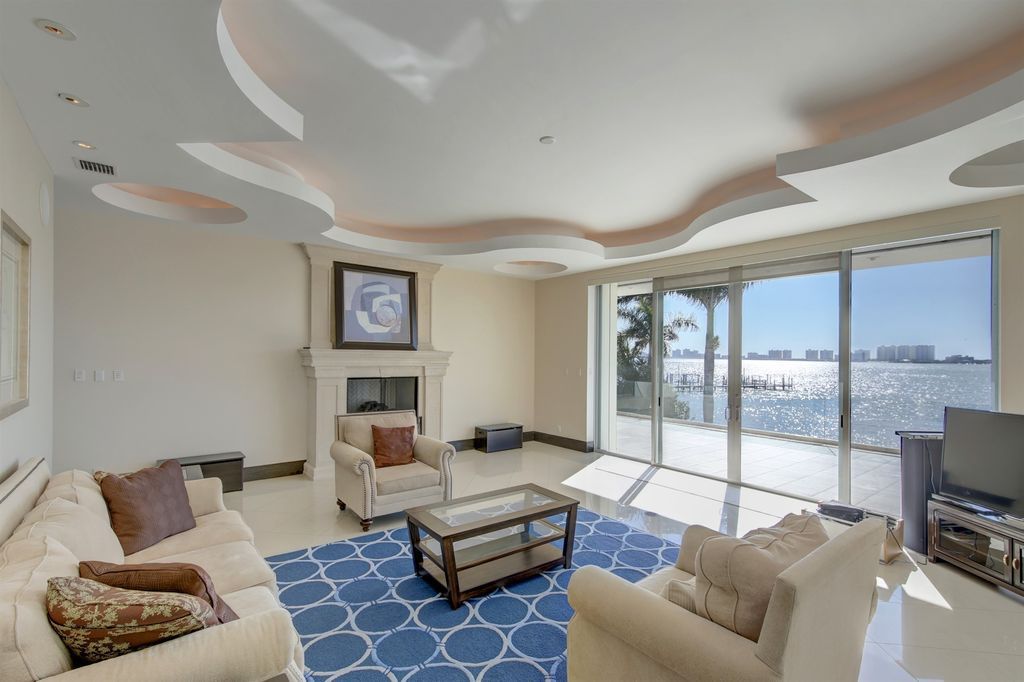 Timeless three level residence with unobstructed Clearwater Harbor views