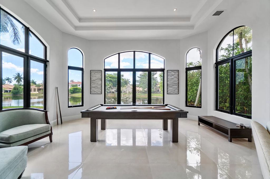 The Transitional Home in Boca Raton is a completely redone estate located in St Andrews one of the most prestigious Country Club now available for sale. This home located at 17530 Foxborough Ln, Boca Raton, Florida