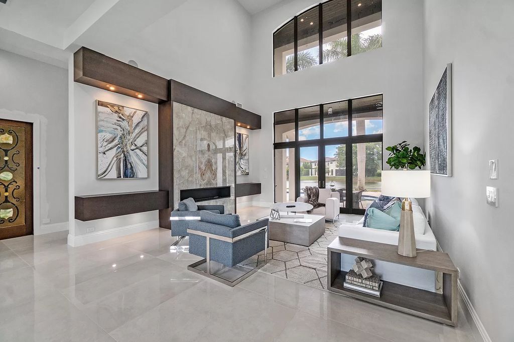 The Transitional Home in Boca Raton is a completely redone estate located in St Andrews one of the most prestigious Country Club now available for sale. This home located at 17530 Foxborough Ln, Boca Raton, Florida