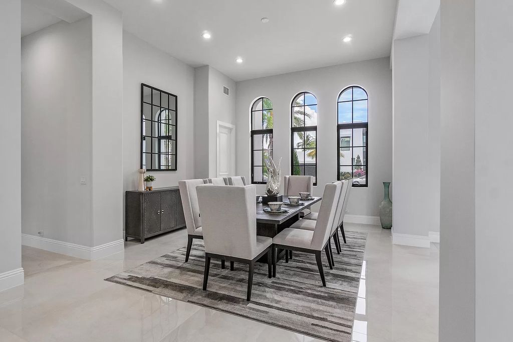 The Transitional Home in Boca Raton is a completely redone estate located in St Andrews one of the most prestigious Country Club now available for sale. This home located at 17530 Foxborough Ln, Boca Raton, Florida
