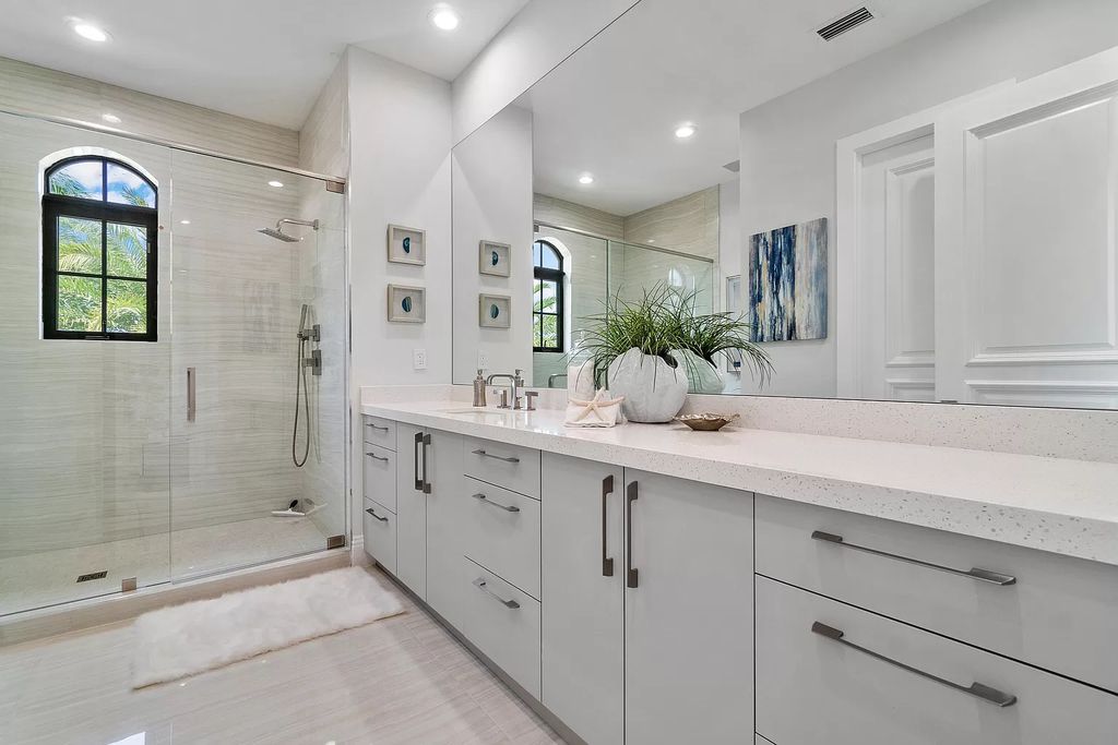 The Transitional Home in Boca Raton is a completely redone estate located in St Andrews one of the most prestigious Country Club now available for sale. This home located at 17530 Foxborough Ln, Boca Raton, Florida