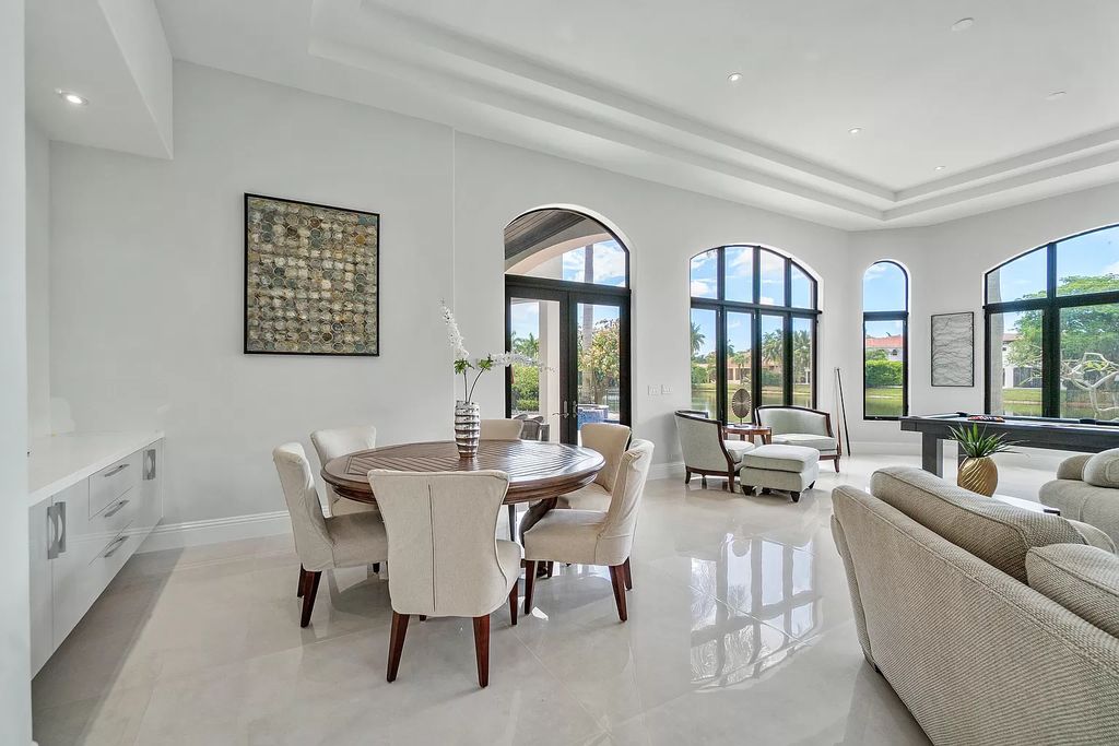 The Transitional Home in Boca Raton is a completely redone estate located in St Andrews one of the most prestigious Country Club now available for sale. This home located at 17530 Foxborough Ln, Boca Raton, Florida