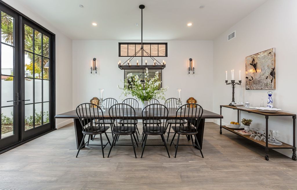 The Modern Farmhouse in Beverly Hills is a timeless, architectural custom-built estate with exclusive, high-end designer finishes now available for sale. This home located at 220 S Wetherly Dr, Beverly Hills, California