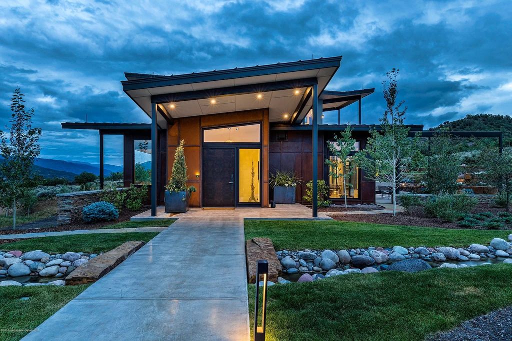 The Contemporary Home in Colorado is an architecturally sophisticated contemporary home with top of the line equestrian facilities now available for sale. This home located at 1430 Hooks Spur Rd, Basalt, Colorado; offering 7 bedrooms and 8 bathrooms with over 7,800 square feet of living spaces.