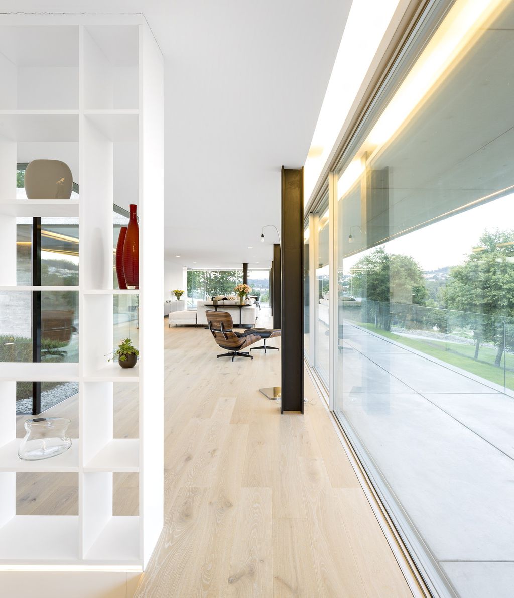 Long textured Sambade House in Portugal Countryside by Spaceworkers
