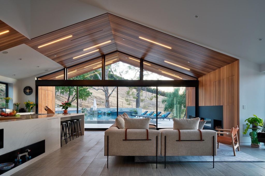 The Modern Home in California is an architectural masterpiece designed and developed by award winning AUX Architecture now available for sale. This home located at 1178 Stunt Rd, Calabasas, California; offering 4 bedrooms and 4 bathrooms with over 4,000 square feet of living spaces.