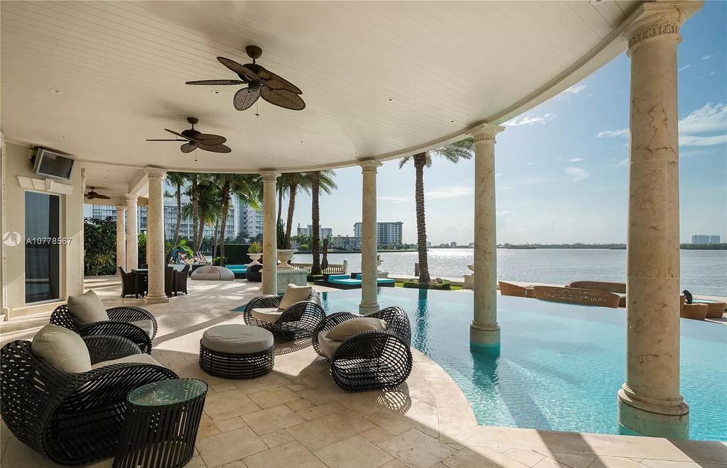 The Florida Mansion is a palatial estate is designed like no other with Absolutely unparalleled in finishes, appointments now available for sale. This home located at 182 Bal Bay Dr, Bal Harbour, Florida; offering 8 bedrooms and 11 bathrooms with over 12,000 square feet of living spaces.