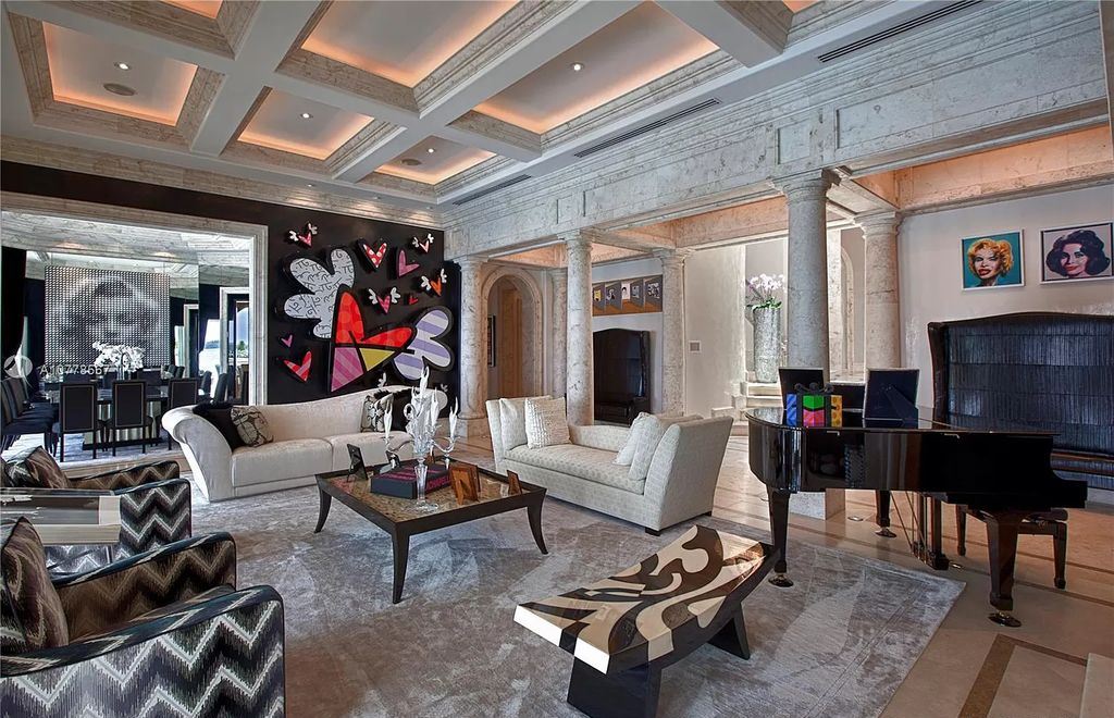 The Florida Mansion is a palatial estate is designed like no other with Absolutely unparalleled in finishes, appointments now available for sale. This home located at 182 Bal Bay Dr, Bal Harbour, Florida; offering 8 bedrooms and 11 bathrooms with over 12,000 square feet of living spaces.