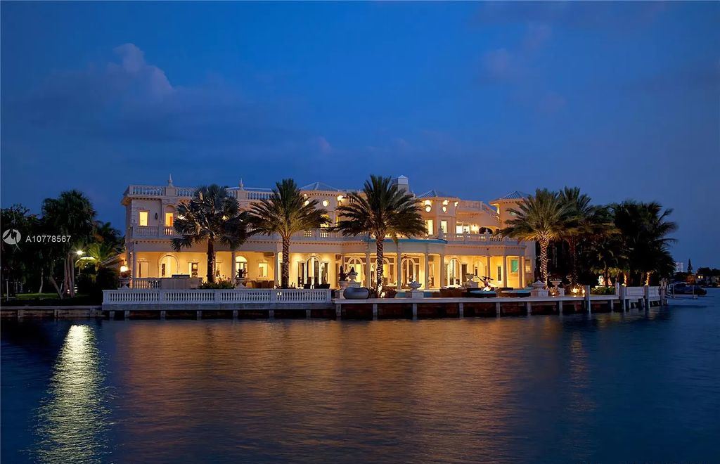 The Florida Mansion is a palatial estate is designed like no other with Absolutely unparalleled in finishes, appointments now available for sale. This home located at 182 Bal Bay Dr, Bal Harbour, Florida; offering 8 bedrooms and 11 bathrooms with over 12,000 square feet of living spaces.