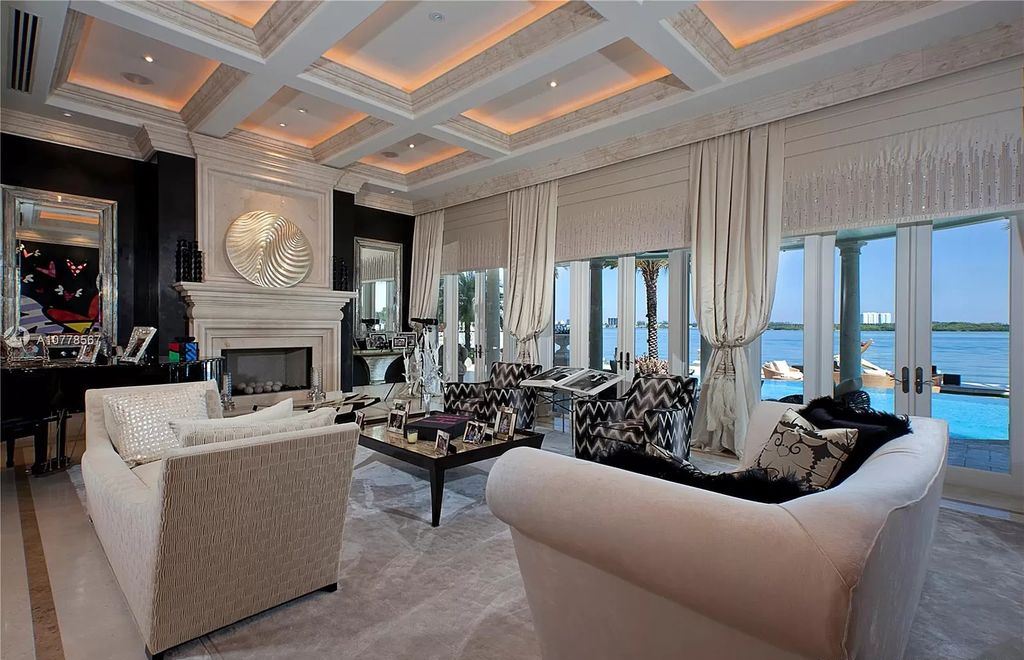 The Florida Mansion is a palatial estate is designed like no other with Absolutely unparalleled in finishes, appointments now available for sale. This home located at 182 Bal Bay Dr, Bal Harbour, Florida; offering 8 bedrooms and 11 bathrooms with over 12,000 square feet of living spaces.
