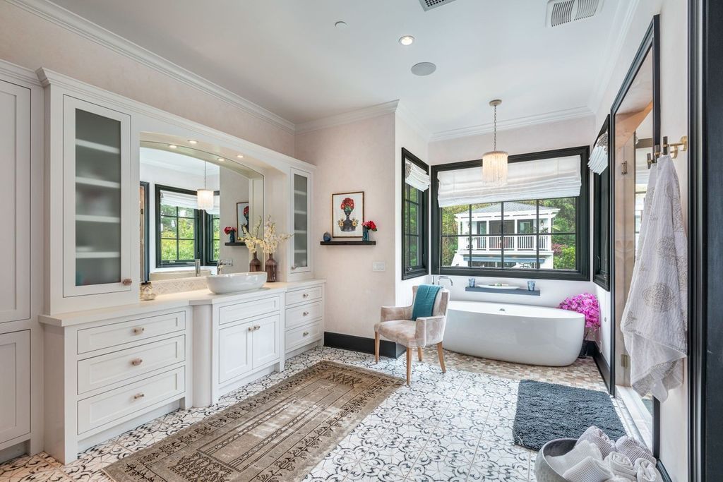 The Encino Home is a sophisticated property in the prestigious Royal Oaks community with a palatial layout provides comfortable space now available for sale. This home located at 16133 High Valley Pl, Encino, California; offering 7 bedrooms and 10 bathrooms with over 8,500 square feet of living spaces.