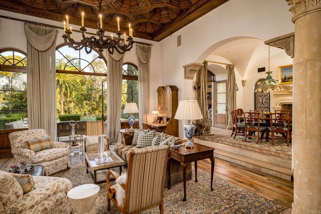 The House in Rancho Santa Fe is a luxurious estates offers seamless Indoor/Outdoor living from every vantage point now available for sale. This home located at 17285 Avenida De Acacias, Rancho Santa Fe, California