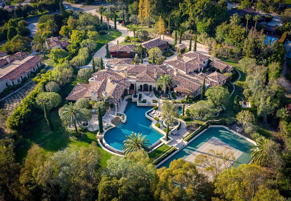 The House in Rancho Santa Fe is a luxurious estates offers seamless Indoor/Outdoor living from every vantage point now available for sale. This home located at 17285 Avenida De Acacias, Rancho Santa Fe, California