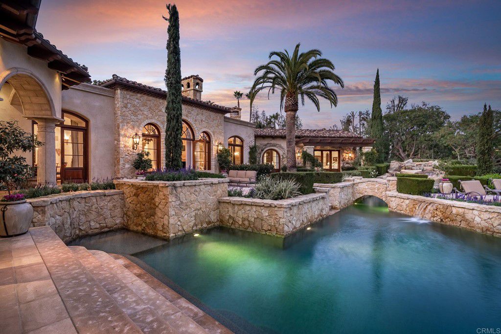 The House in Rancho Santa Fe is a luxurious estates offers seamless Indoor/Outdoor living from every vantage point now available for sale. This home located at 17285 Avenida De Acacias, Rancho Santa Fe, California