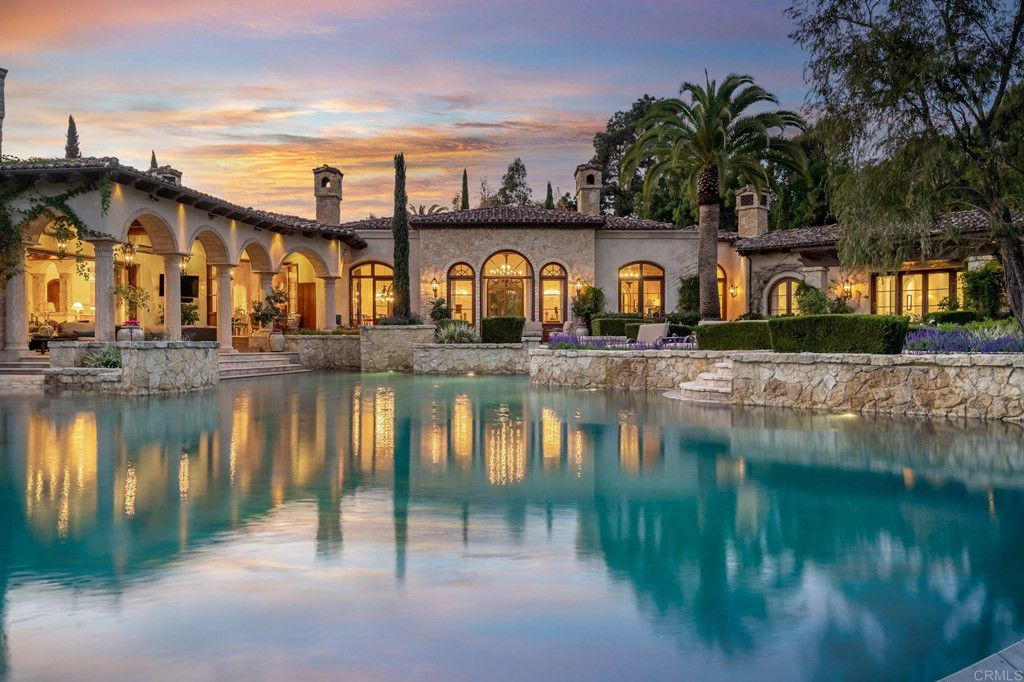 The House in Rancho Santa Fe is a luxurious estates offers seamless Indoor/Outdoor living from every vantage point now available for sale. This home located at 17285 Avenida De Acacias, Rancho Santa Fe, California