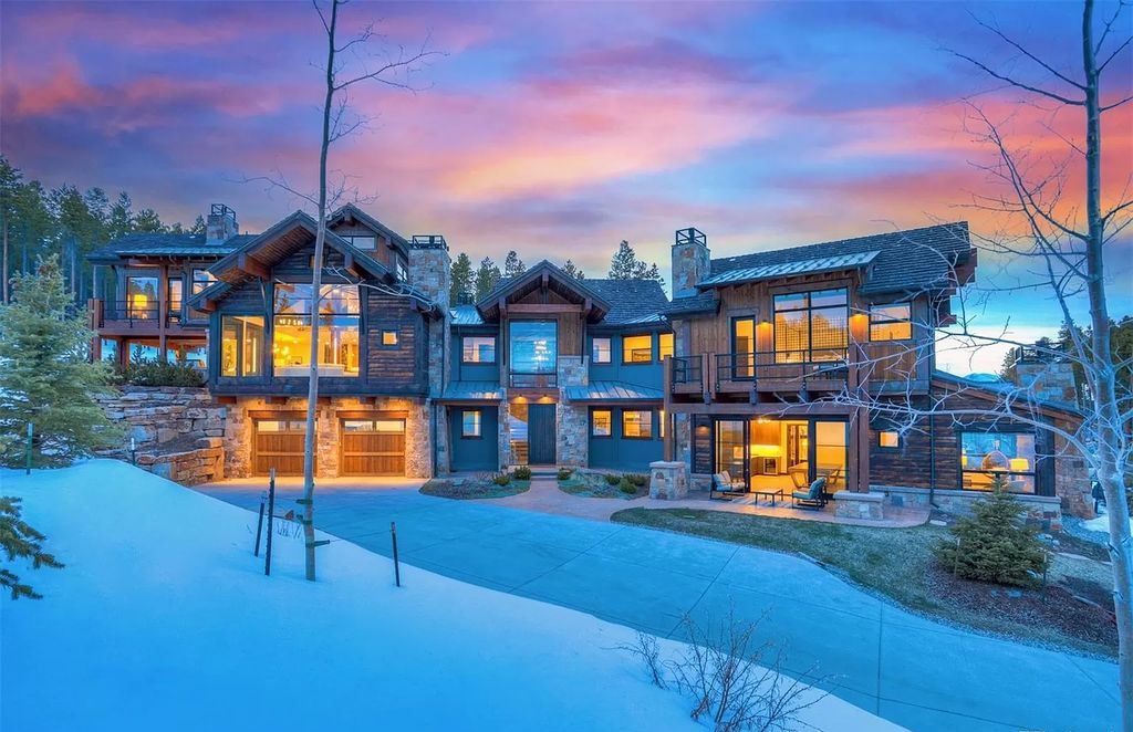 The Colorado Mountain Home is a true custom ski home with total privacy and heated back patio made for entertaining now available for sale. This home located at 460 Timber Trail Rd, Breckenridge, Colorado
