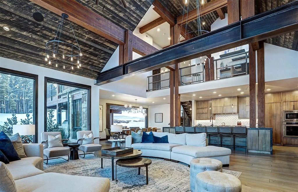The Colorado Mountain Home is a true custom ski home with total privacy and heated back patio made for entertaining now available for sale. This home located at 460 Timber Trail Rd, Breckenridge, Colorado