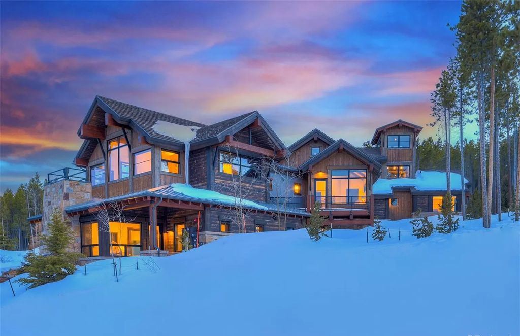 The Colorado Mountain Home is a true custom ski home with total privacy and heated back patio made for entertaining now available for sale. This home located at 460 Timber Trail Rd, Breckenridge, Colorado