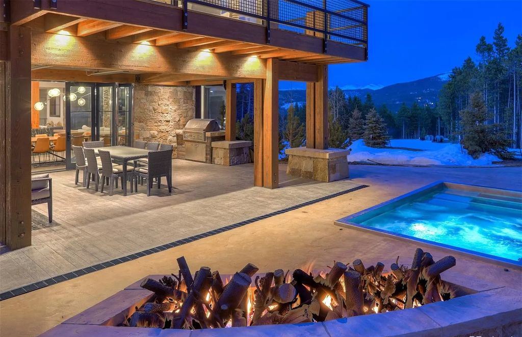 The Colorado Mountain Home is a true custom ski home with total privacy and heated back patio made for entertaining now available for sale. This home located at 460 Timber Trail Rd, Breckenridge, Colorado