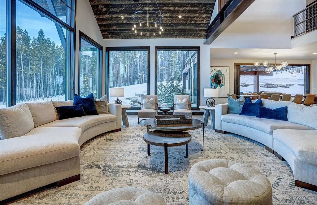 The Colorado Mountain Home is a true custom ski home with total privacy and heated back patio made for entertaining now available for sale. This home located at 460 Timber Trail Rd, Breckenridge, Colorado