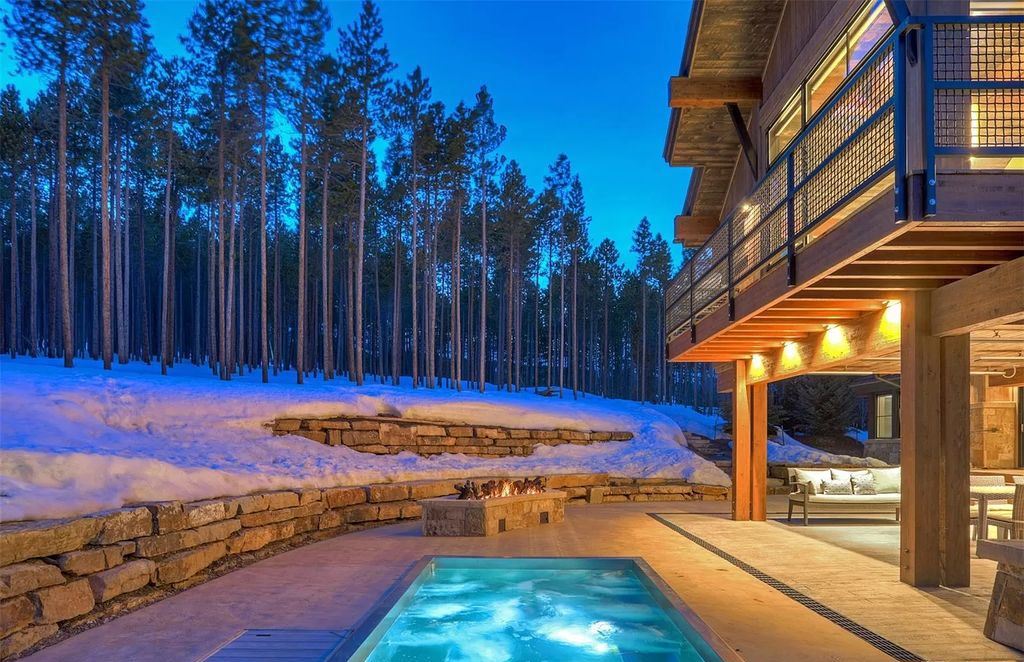 The Colorado Mountain Home is a true custom ski home with total privacy and heated back patio made for entertaining now available for sale. This home located at 460 Timber Trail Rd, Breckenridge, Colorado