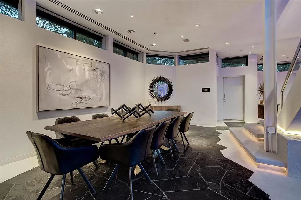 This 4300000 Houston Contemporary Home has unique UFO shaped facade 2