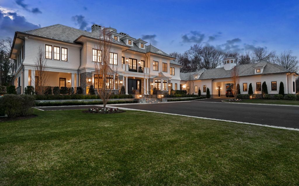 The Greenwich Mansion is a a premier new custom construction property, outfitted with symmetrical elegance and exquisite finishes now available for sale. This home located at 543 Stanwich Rd, Greenwich, Connecticut