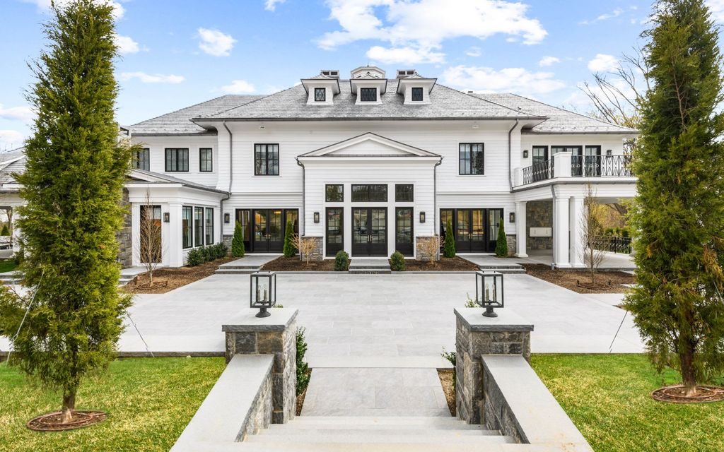 The Greenwich Mansion is a a premier new custom construction property, outfitted with symmetrical elegance and exquisite finishes now available for sale. This home located at 543 Stanwich Rd, Greenwich, Connecticut