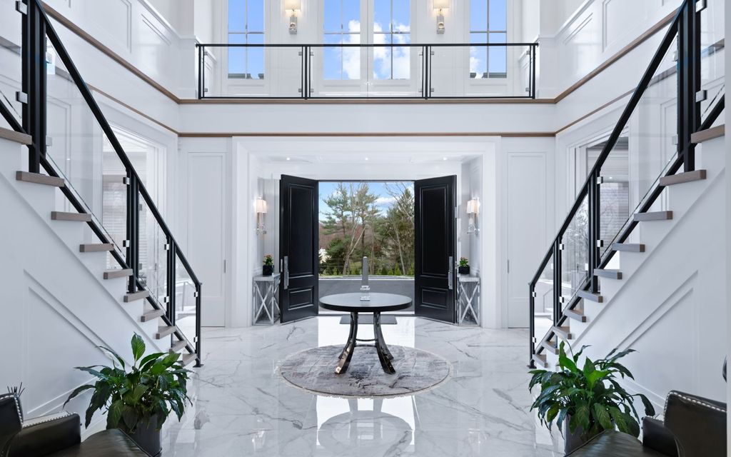 The Greenwich Mansion is a a premier new custom construction property, outfitted with symmetrical elegance and exquisite finishes now available for sale. This home located at 543 Stanwich Rd, Greenwich, Connecticut