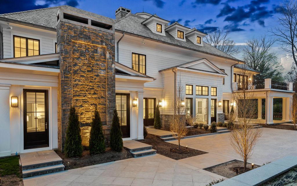 The Greenwich Mansion is a a premier new custom construction property, outfitted with symmetrical elegance and exquisite finishes now available for sale. This home located at 543 Stanwich Rd, Greenwich, Connecticut