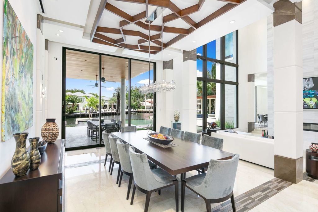 The Fort Lauderdale Home is a stunning estate nestled in the exclusive Bay Colony community perfect for entertaining now available for sale. This home located at 20 Compass Is, Fort Lauderdale, Florida