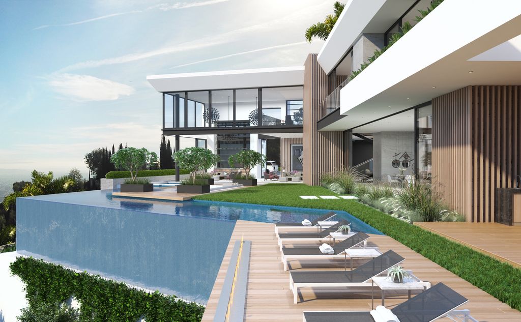 The Hollywood Hills Home is a project perched in the most prestigious location in Los Angeles was conceptualized by CLR Design Group;
