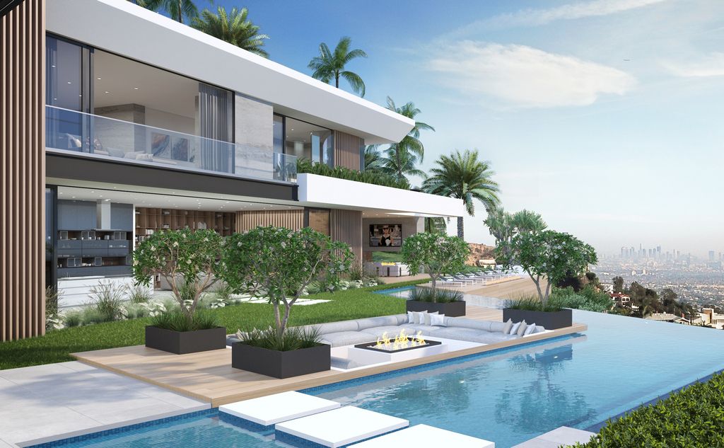 The Hollywood Hills Home is a project perched in the most prestigious location in Los Angeles was conceptualized by CLR Design Group;