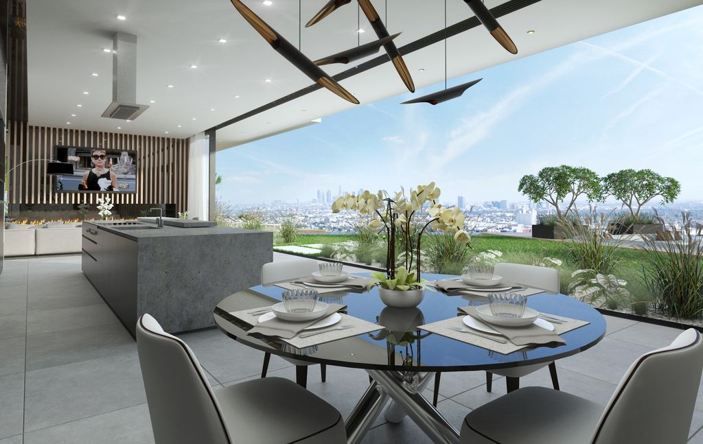 The Hollywood Hills Home is a project perched in the most prestigious location in Los Angeles was conceptualized by CLR Design Group;