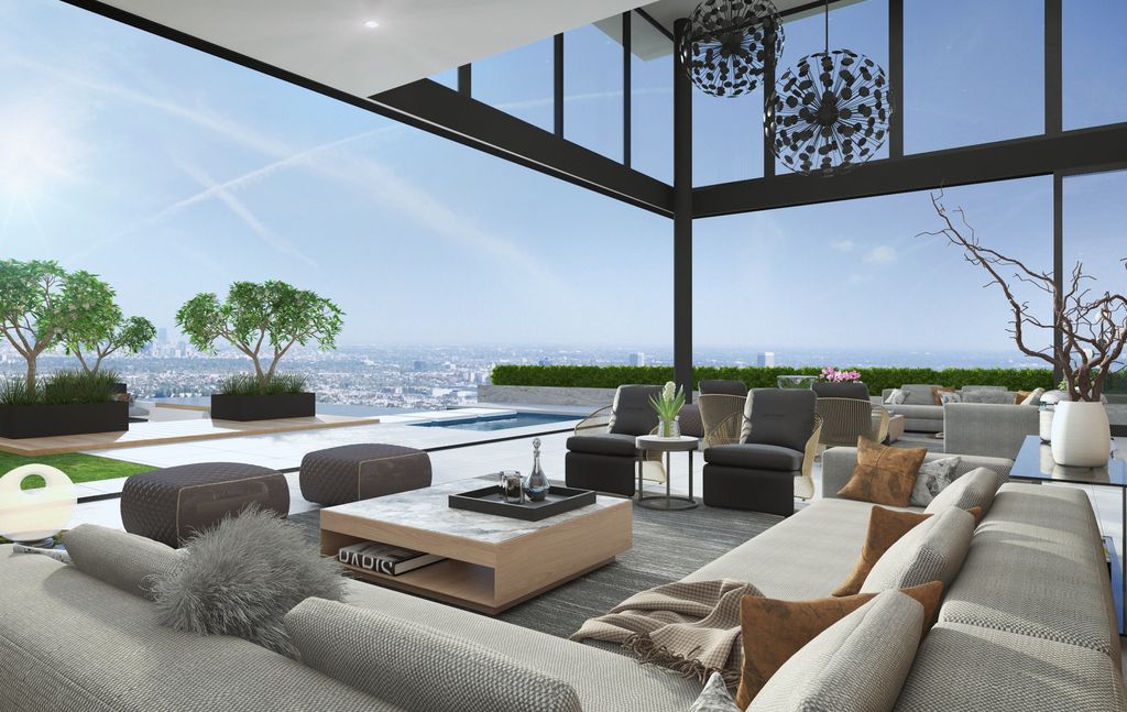 Breathtaking Views Hollywood Hills Home by CLR Design Group 9