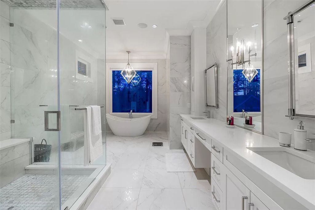 The Enthralling Unparalleled Residence in Surrey is a grand-scale luxury home now available for sale. This home located at 14383 28th Ave, Surrey, BC V4P 2H2, Canada