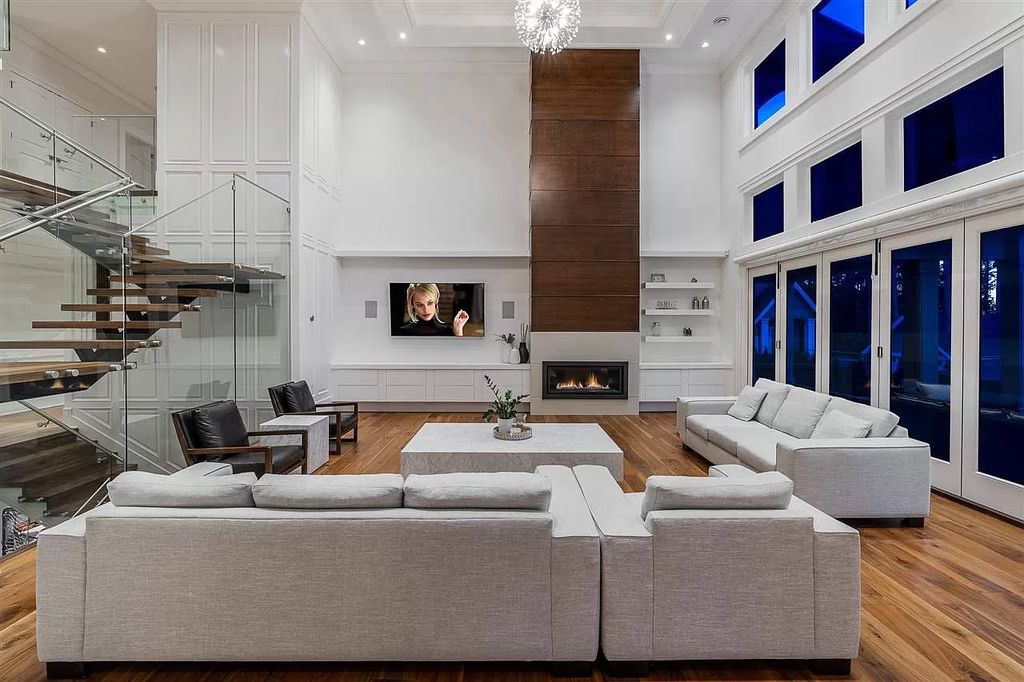The Enthralling Unparalleled Residence in Surrey is a grand-scale luxury home now available for sale. This home located at 14383 28th Ave, Surrey, BC V4P 2H2, Canada