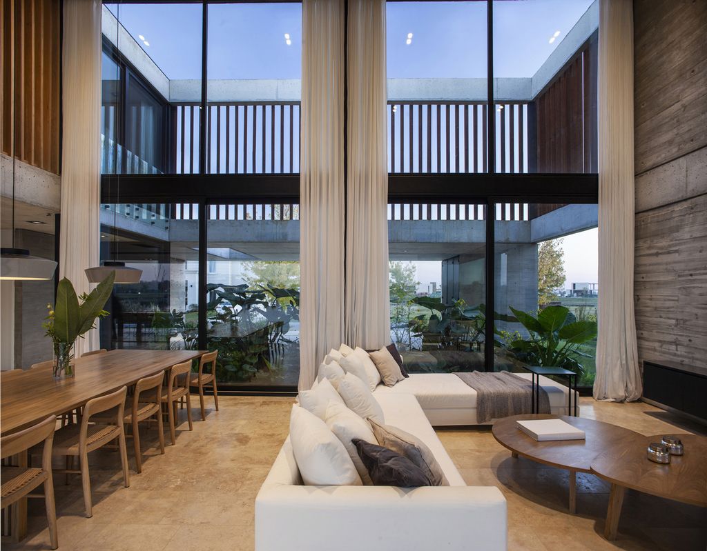 House FG, An Impressive two-level Home in Argentina by DIPA Arquitectos