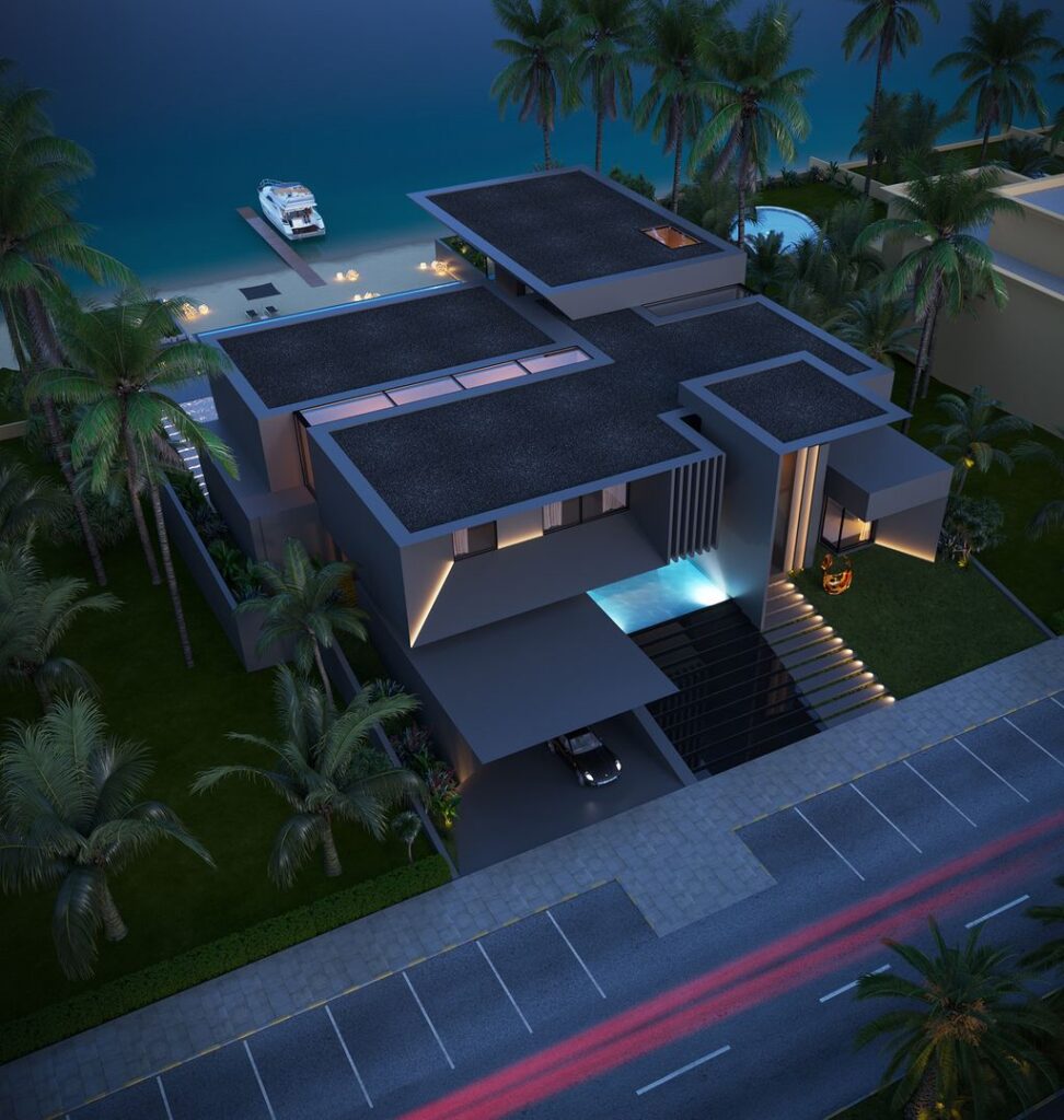 The Conceptual Villa in Abu Dhabi Royal Marina is a project perched in the most prestigious location in Abu Dhabi, United Arab Emirates was conceptualized by LS Project