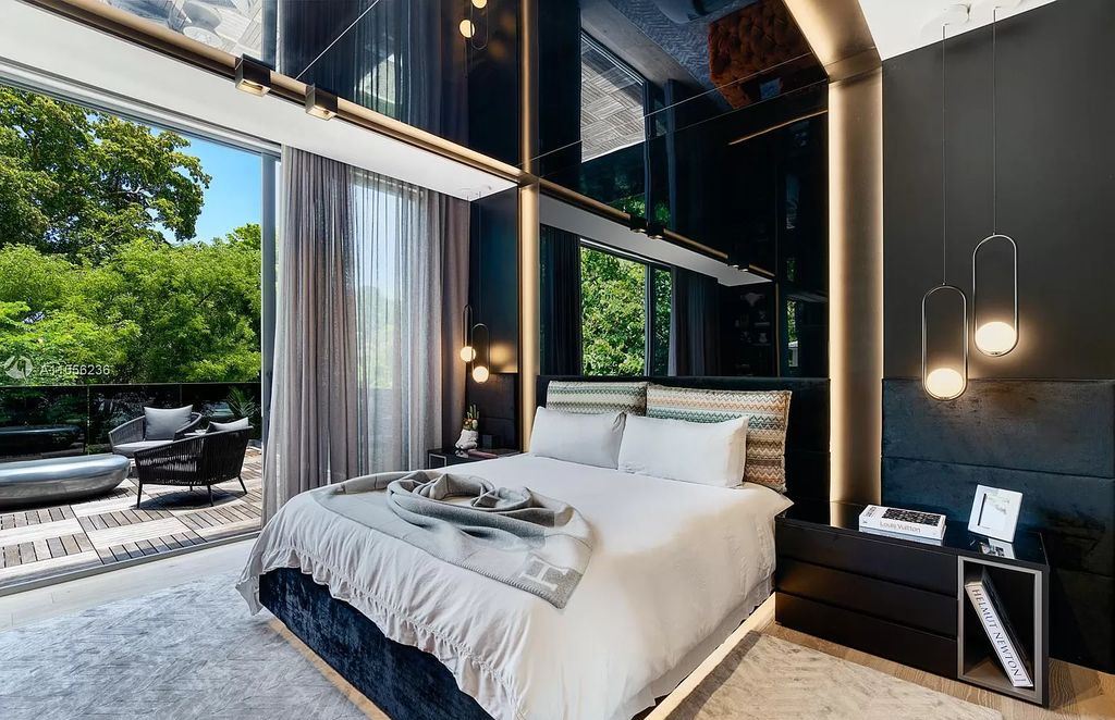 The Home in Miami Beach is a newly built tropical modern property has luxurious living space flawlessly connecting with the exterior now available for sale. This home located at 4535 Nautilus Ct, Miami Beach, Florida