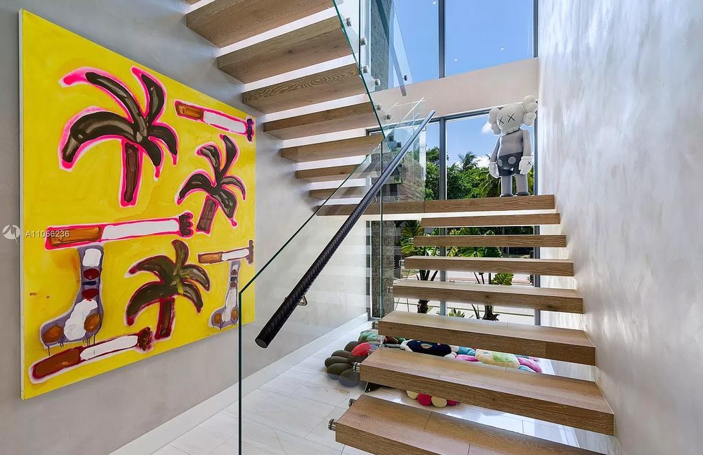 The Home in Miami Beach is a newly built tropical modern property has luxurious living space flawlessly connecting with the exterior now available for sale. This home located at 4535 Nautilus Ct, Miami Beach, Florida