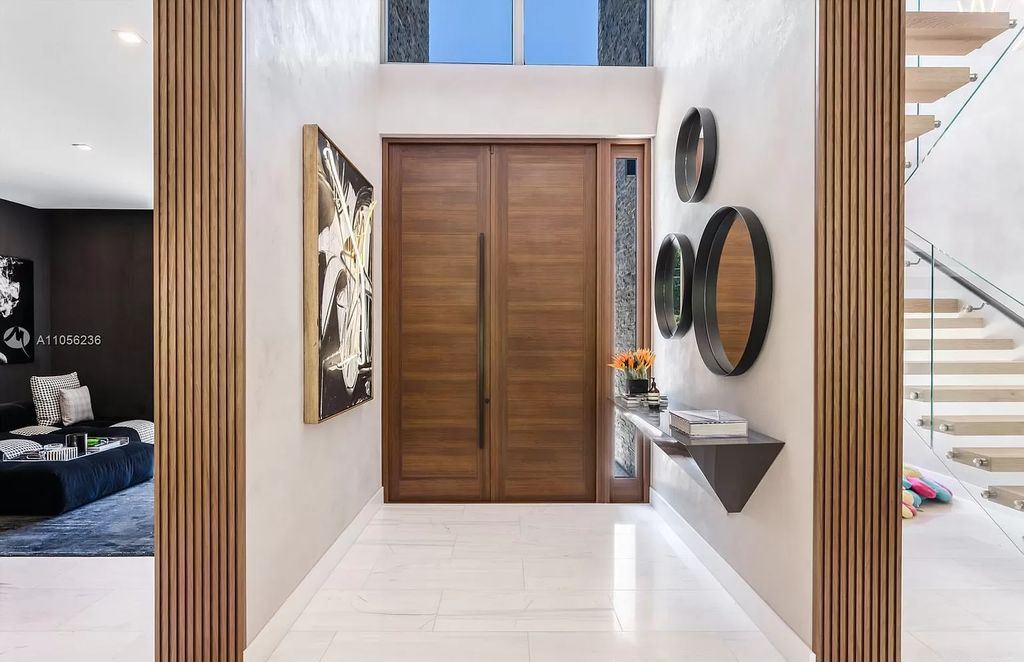 The Home in Miami Beach is a newly built tropical modern property has luxurious living space flawlessly connecting with the exterior now available for sale. This home located at 4535 Nautilus Ct, Miami Beach, Florida