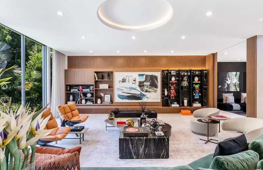 The Home in Miami Beach is a newly built tropical modern property has luxurious living space flawlessly connecting with the exterior now available for sale. This home located at 4535 Nautilus Ct, Miami Beach, Florida